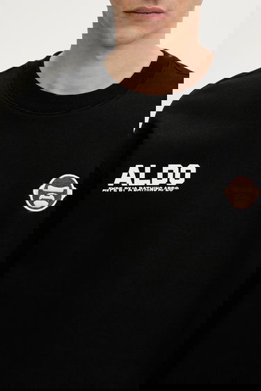 Суитчър AAPE by A Bathing Ape Aaper Crew Neck Sweatshirt with graphic Черно | AAPSWMB377XXN, 3