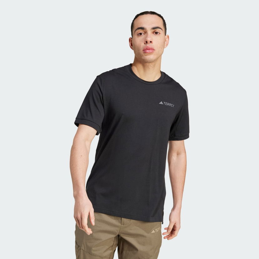 Тениска adidas Performance Terrex Xploric Short Sleeve Logo Tee Черно | IN4618