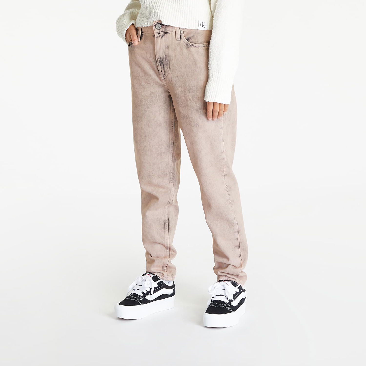 Дънки CALVIN KLEIN Mom Jean Бежово | J20J221795 1A4, 0