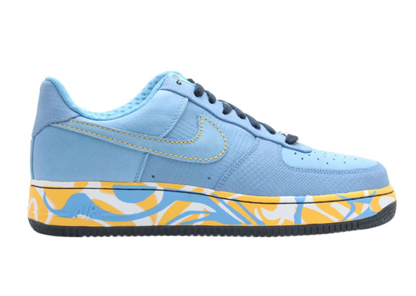 Кецове и обувки Nike Air Force 1 Premium London 2007 Синьо | 315180-471, 0