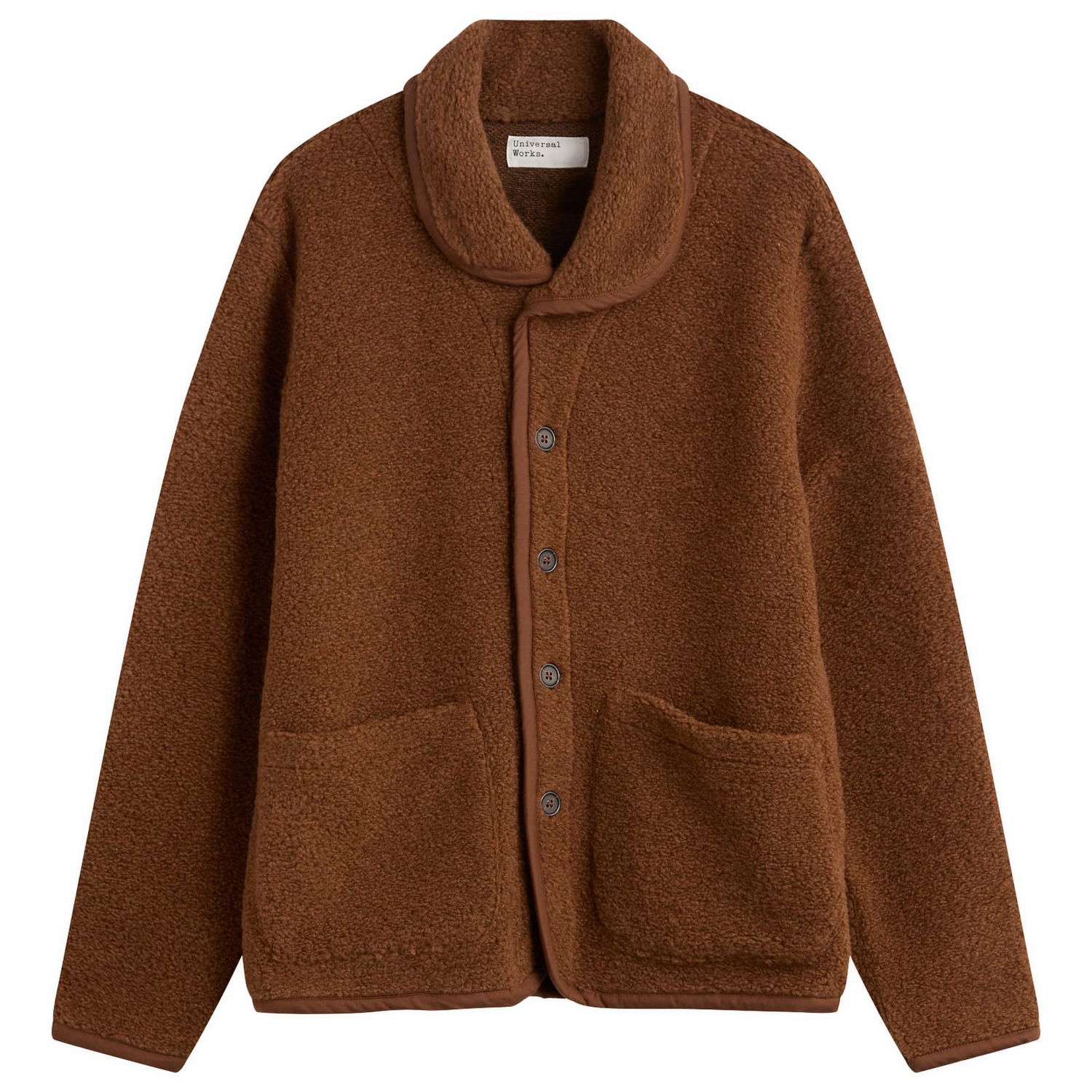 Яке Universal Works Universal Works Alvar Fleece Lancaster Jacket Кафяво | 33703-CMN, 1