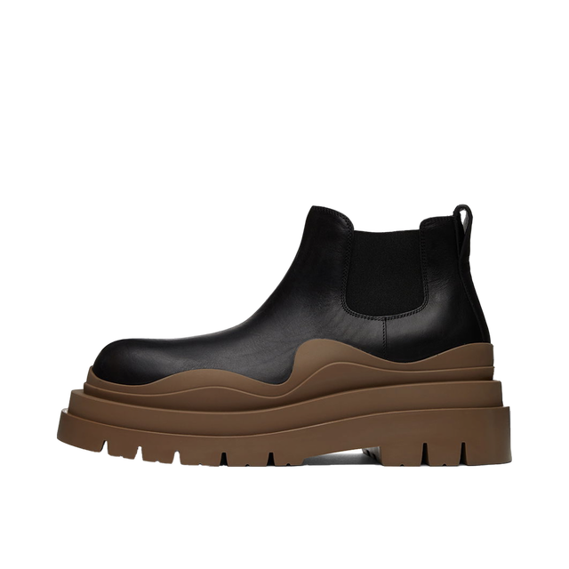Tire Chelsea Boots "Black Brown"