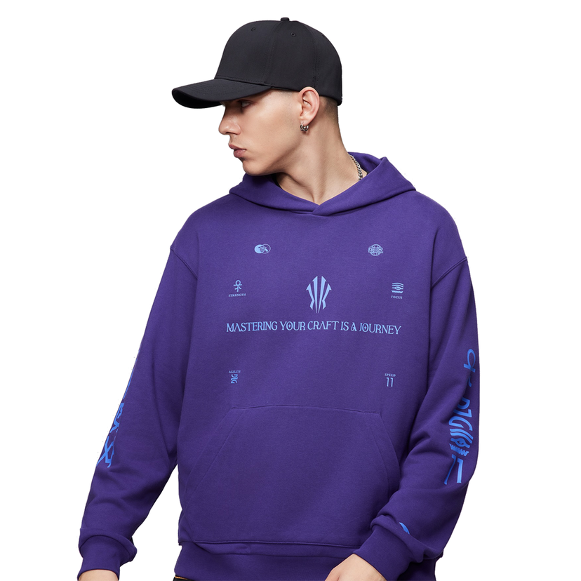 Суитчър ANTA KAI 1 Graphic Print Hoodie Лилаво | 8724B1709-2