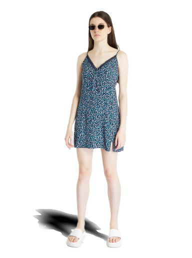 Pокля Tommy Hilfiger JEANS Ditsy Floral Print Lace Trim Dress Тъмно синьо | DW0DW15188 0G1