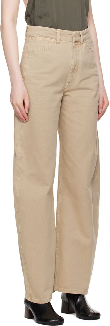 Дънки LEMAIRE Lemaire High-Waisted Curved Jeans Бежово | PA1052 LD1042, 1
