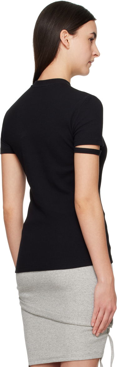 Тениска Ottolinger Ottolinger Rib Knit T-Shirt Черно | 10410090401, 2