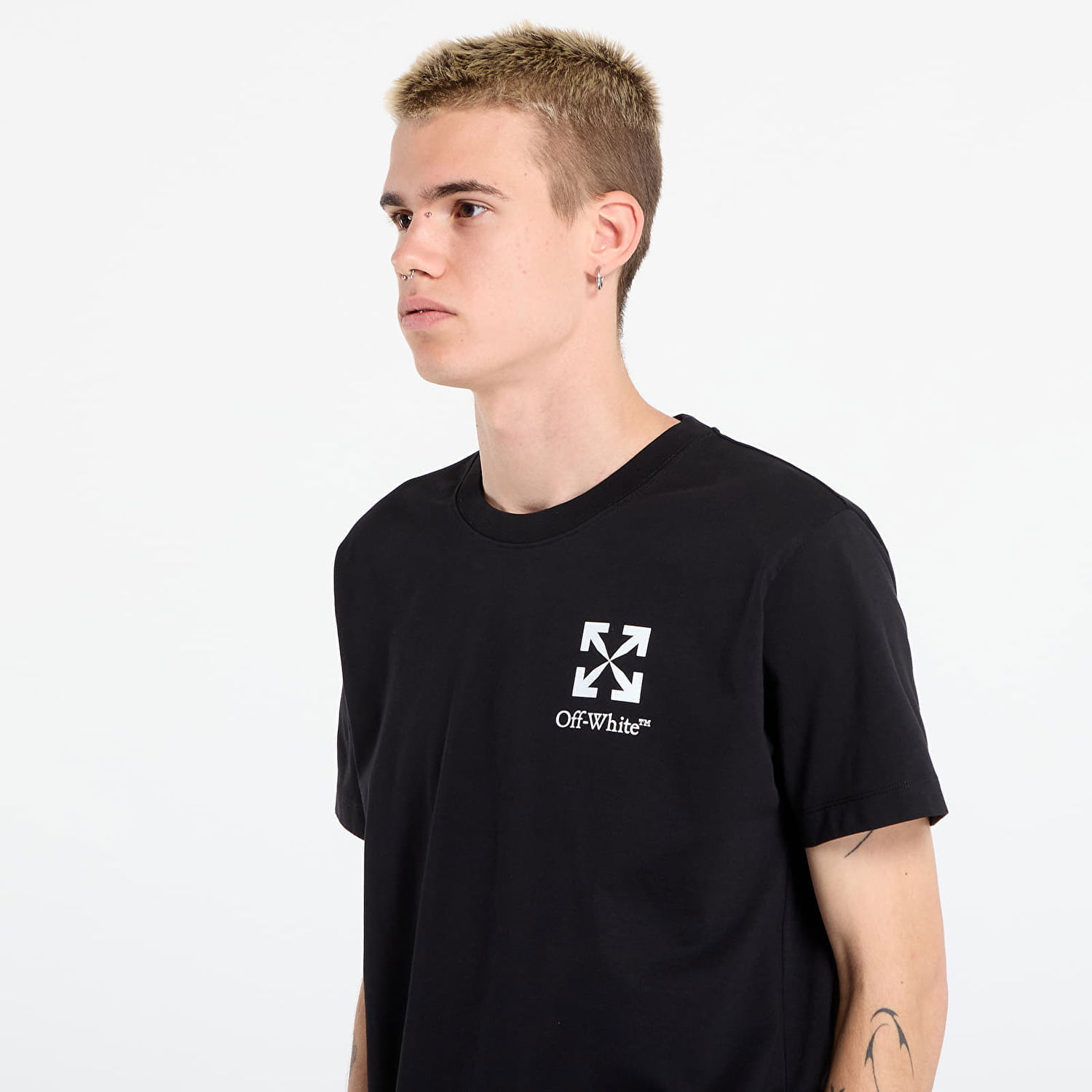 Тениска Off-White Off-White Small Arrow Slim S/S T-Shirt Черно | OMAA027F25JER00F1001, 1