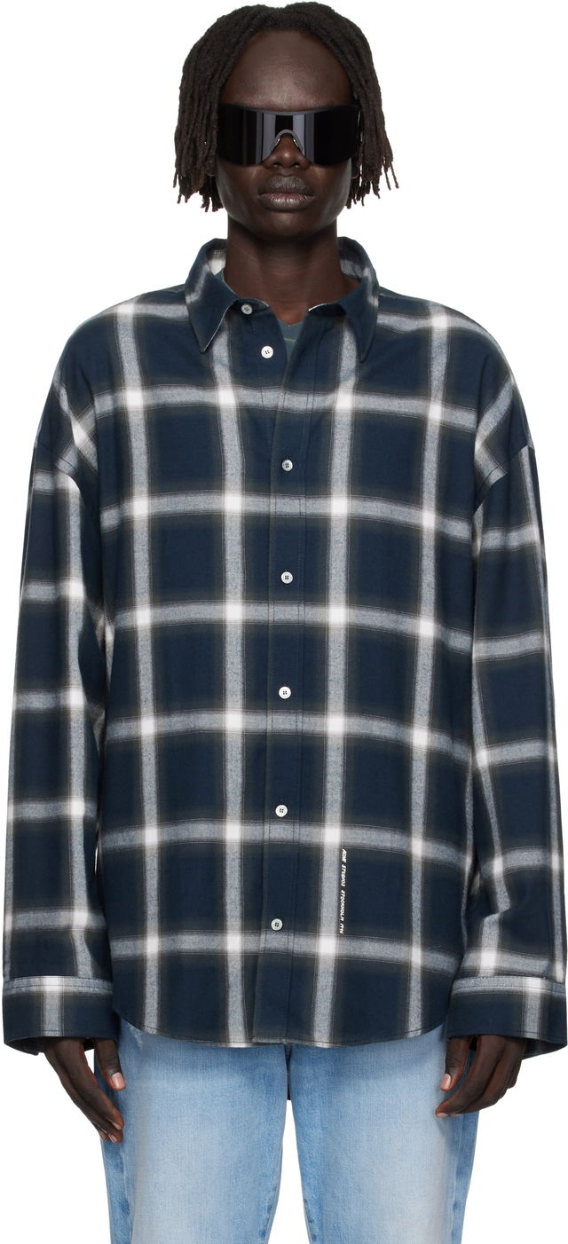 Plaid Button-Up Shirt