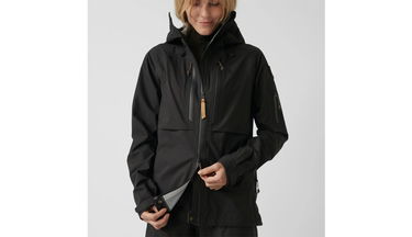 Ветровка FJÄLLRÄVEN Keb Eco-Shell Jacket Черно | F89600-550, 3