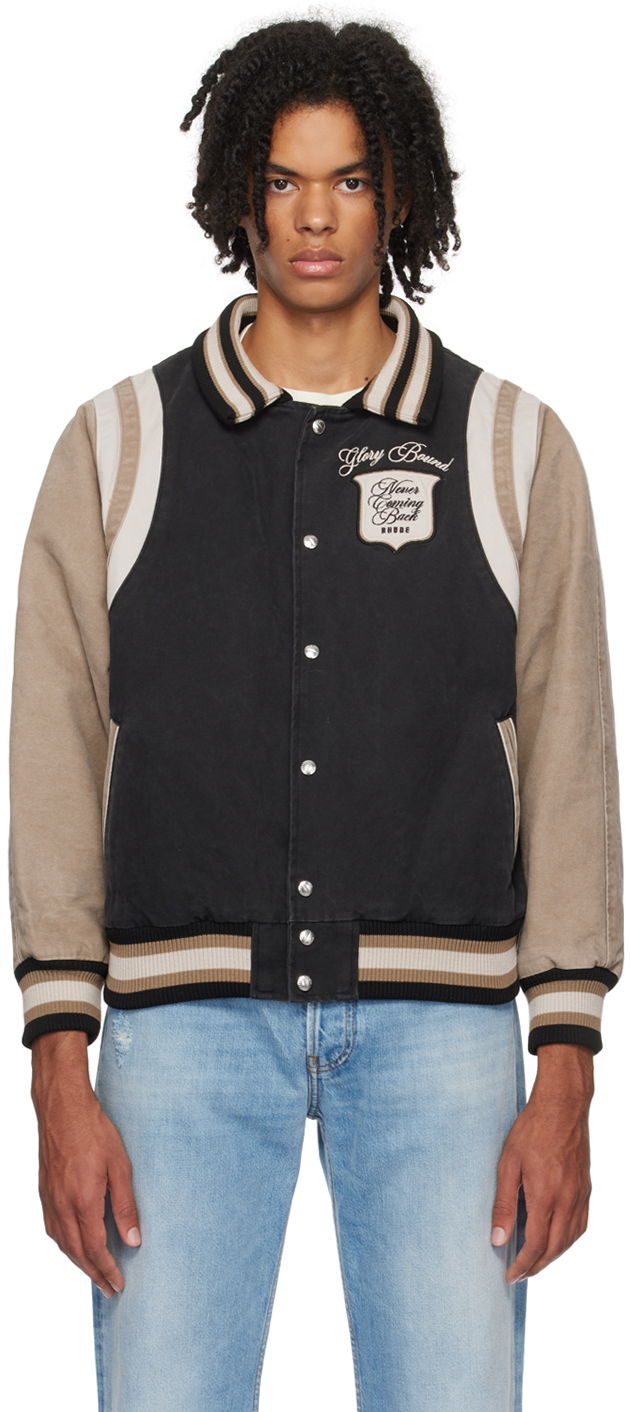 Яке бомбър Rhude Glory Bound Bomber Jacket Черно | RHPF23JA16163682, 0