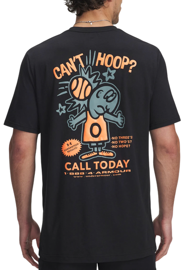 Тениска Under Armour 60/40S Can't Hoop Short Sleeve T-Shirt Черно | 6003684-001, 2