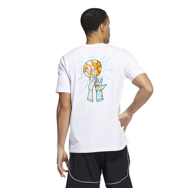Тениска adidas Performance Sports Tee L Бяло | HC6887, 1