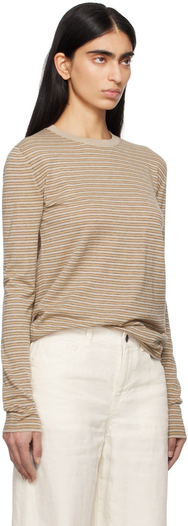 Тениска The Row The Row Juhi Striped Long Sleeve T-Shirt Бежово | 8811-Y688, 1