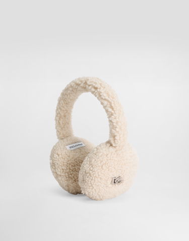 Аксесоари Dolce & Gabbana Dolce & Gabbana Fur-like Earmuffs with DG Logo Бежово | LB7A36FUP7KW3789, 2