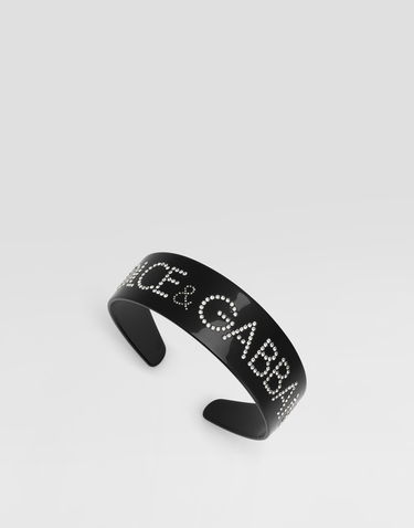 Колани Dolce & Gabbana Dolce & Gabbana Crystal Embellished PVC Hairband Черно | WHR2J2W1111N0000, 2