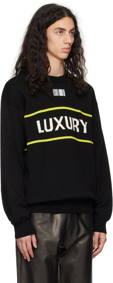 Пуловер VETEMENTS 'Luxury' Sweater Черно | VL16KN320B, 4
