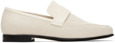 Облекло TOTEME TOTEME 'The Canvas' Penny Loafers Бяло | 233-8014-855, 0