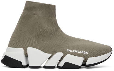 Кецове и обувки Balenciaga Speed 2.0 "Taupe & White" Бежово | 617196 W2DB2 9891, 0