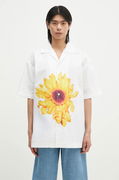 JW Anderson Relaxed Short Sleeve Shirt with Sunflower Print