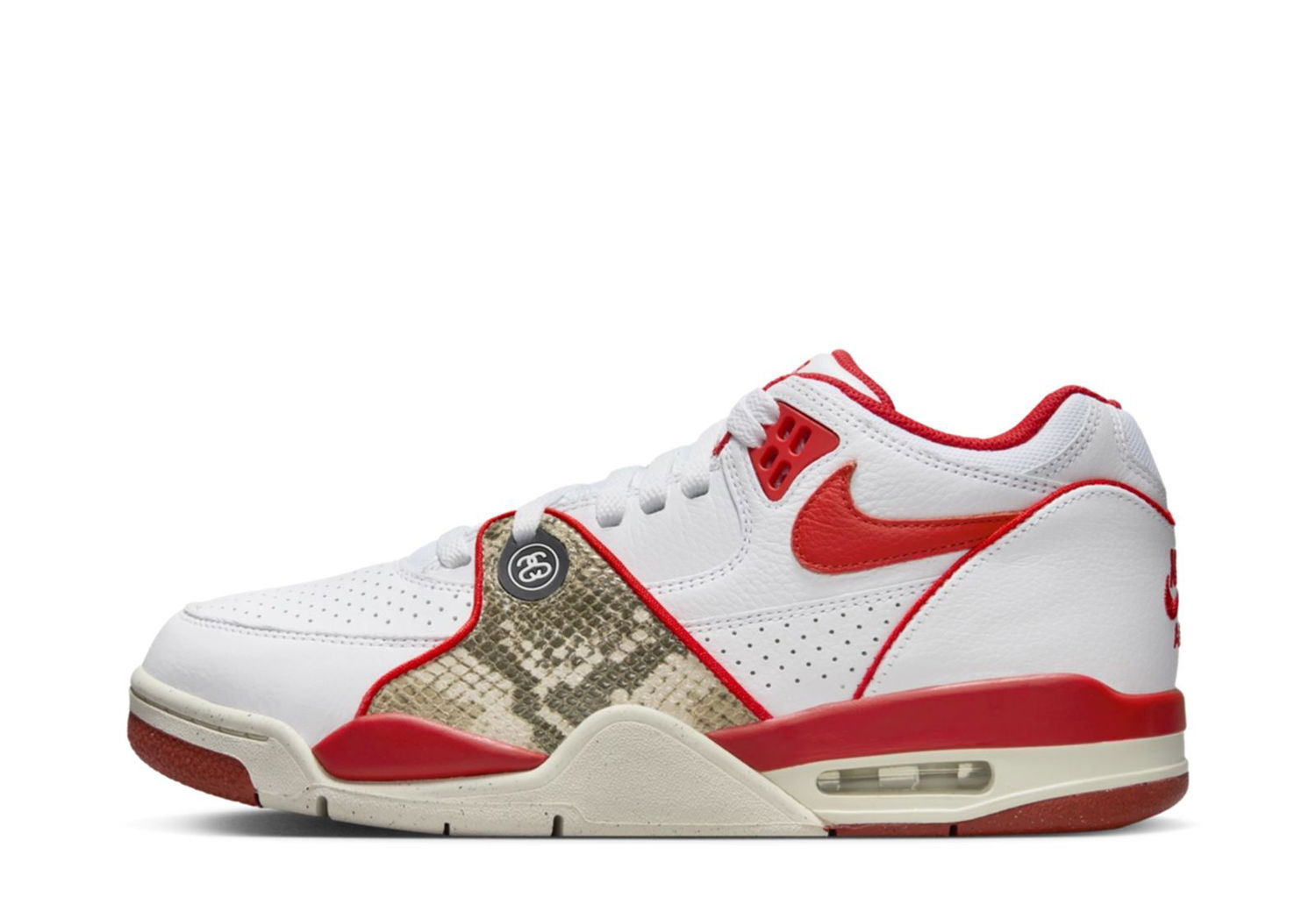Кецове и обувки Nike Stüssy x Air Flight 89 "Habanero Red" Бяло | FD6475-101, 0