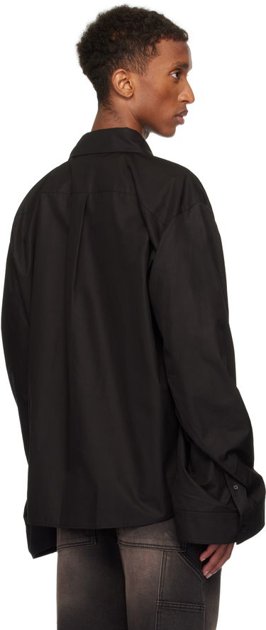 Риза We11done We11done Twisted Sleeve Shirt Черно | WD-SH3-24-110-U-BK, 2