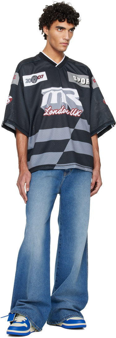 Кецове и обувки Off-White Out Of Office Metallic Arrow Синьо | OMIA189F25LEA00E6145, 4