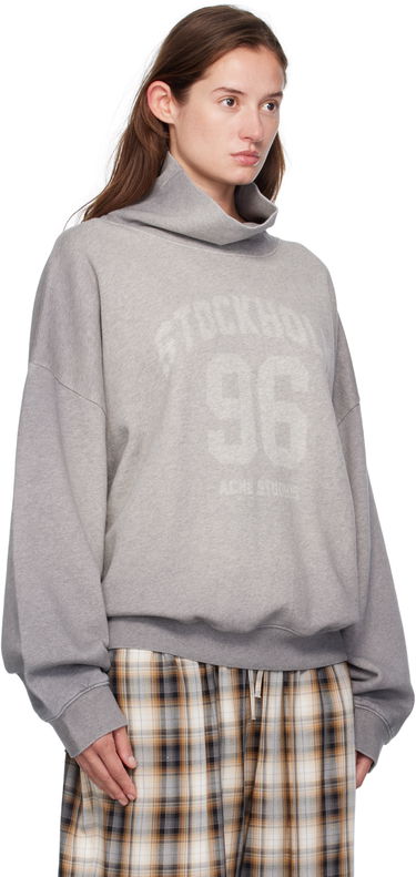 Пуловер Acne Studios Acne Studios High-Neck Turtleneck Sweatshirt Сиво | AI0166-, 1