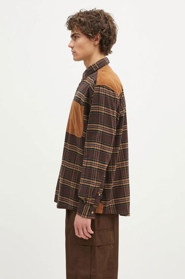 Риза Barbour Barbour Wolfwood OS Checked Shirt, Regular Fit Кафяво | MSH5508, 1