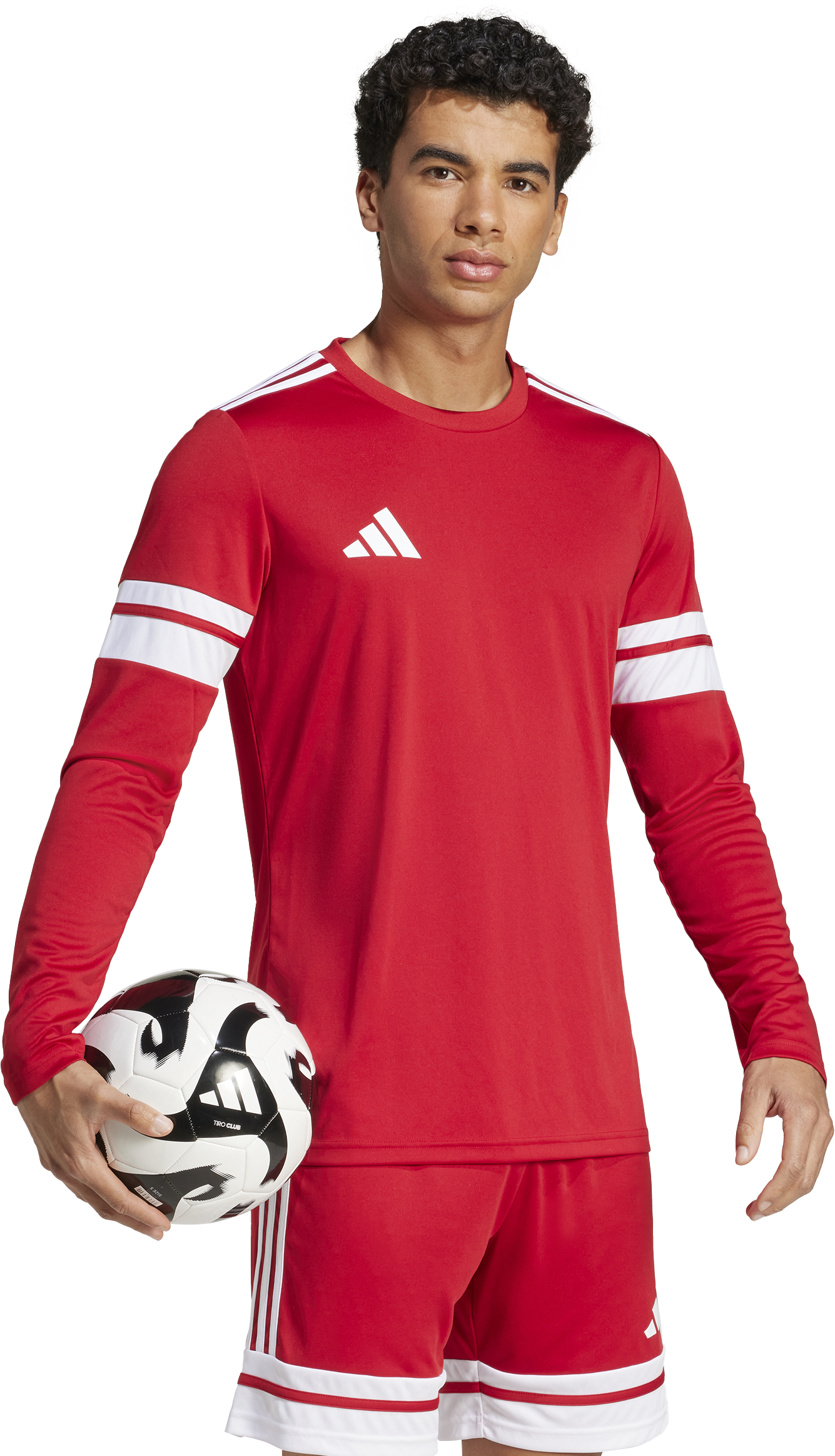Тениска adidas Originals Adidas Squadra 25 Long Sleeve Jersey Червено | je5297, 1