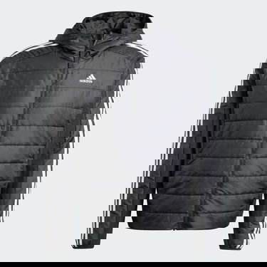 Яке adidas Performance Sportswear Bunda Essentials 3-Stripes Insulated Hooded Hybrid Черно | IN7195, 4