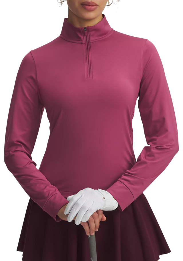 Drive 1/4 Zip Long Sleeve Mock Neck Pullover