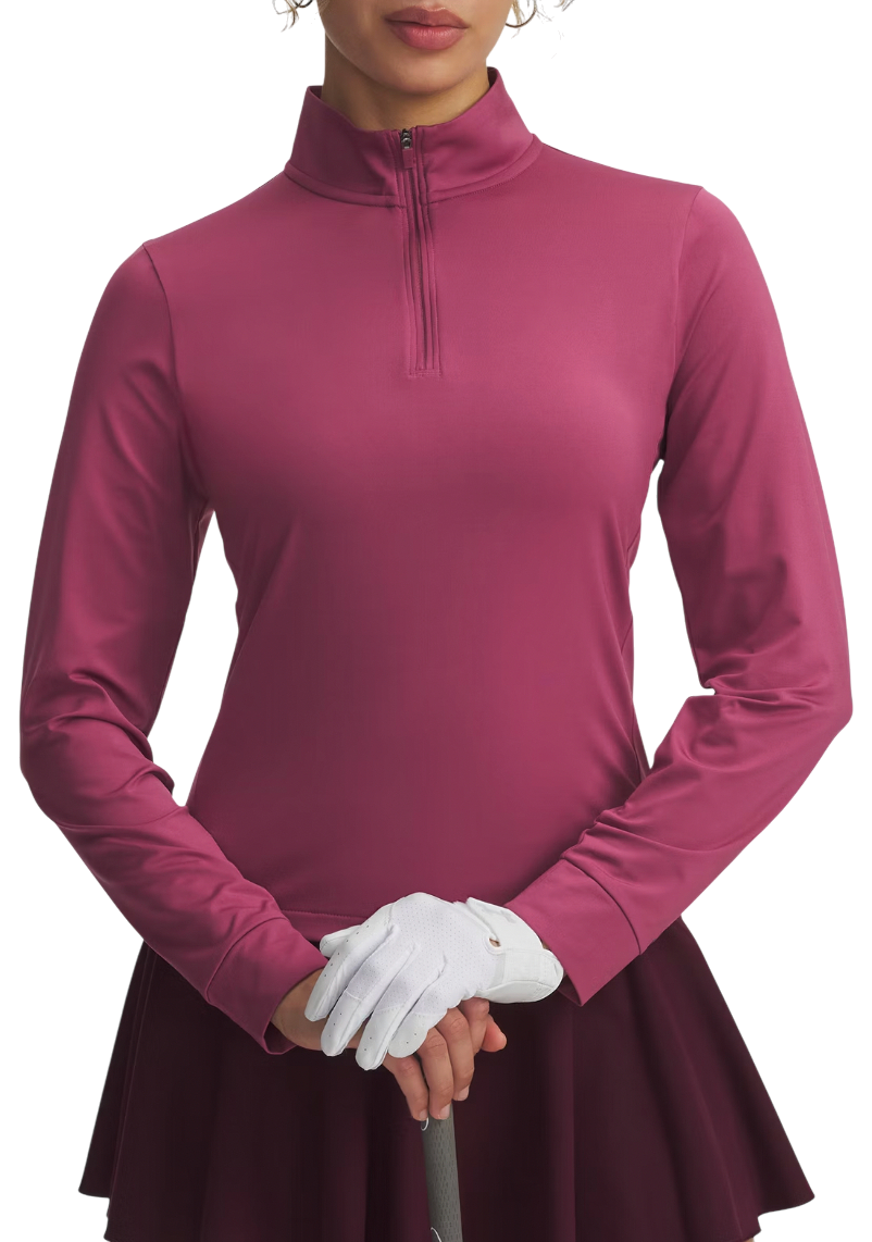 Суитчър Under Armour Drive 1/4 Zip Long Sleeve Mock Neck Pullover Бургунди | 6003797-659