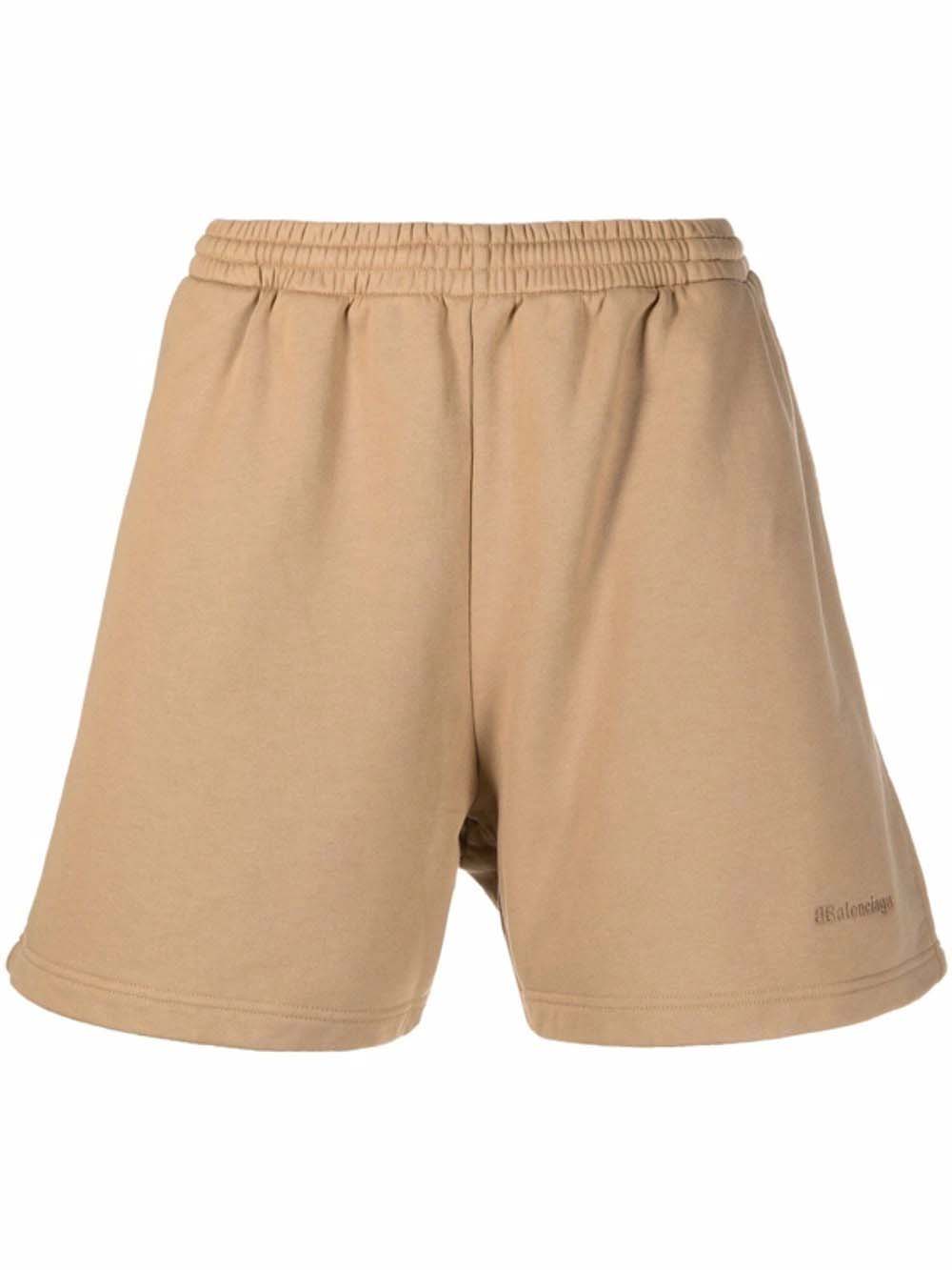 Къси панталони Balenciaga Logo Sweat Shorts Бежово | 676137 TKVB5 0950, 0