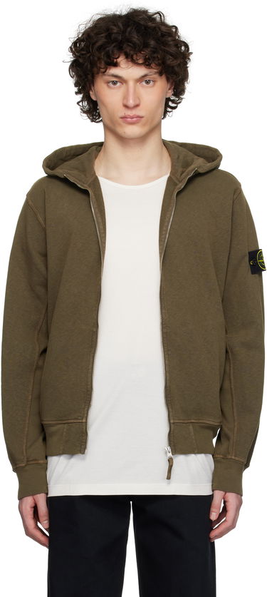 Суитчър Stone Island Stone Island Malfilé Fleece Hoodie Зелено | K1S15 6100021 S0060, 0