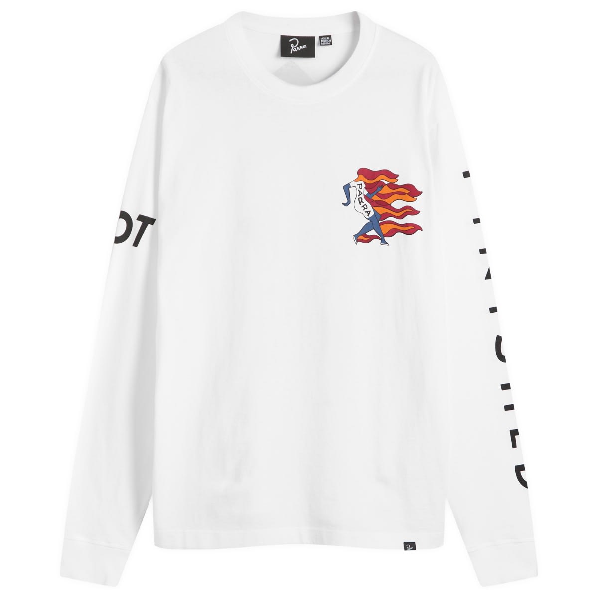 Тениска By Parra Not Finished Long Sleeve T-Shirt Бяло | 54315-WHT, 1