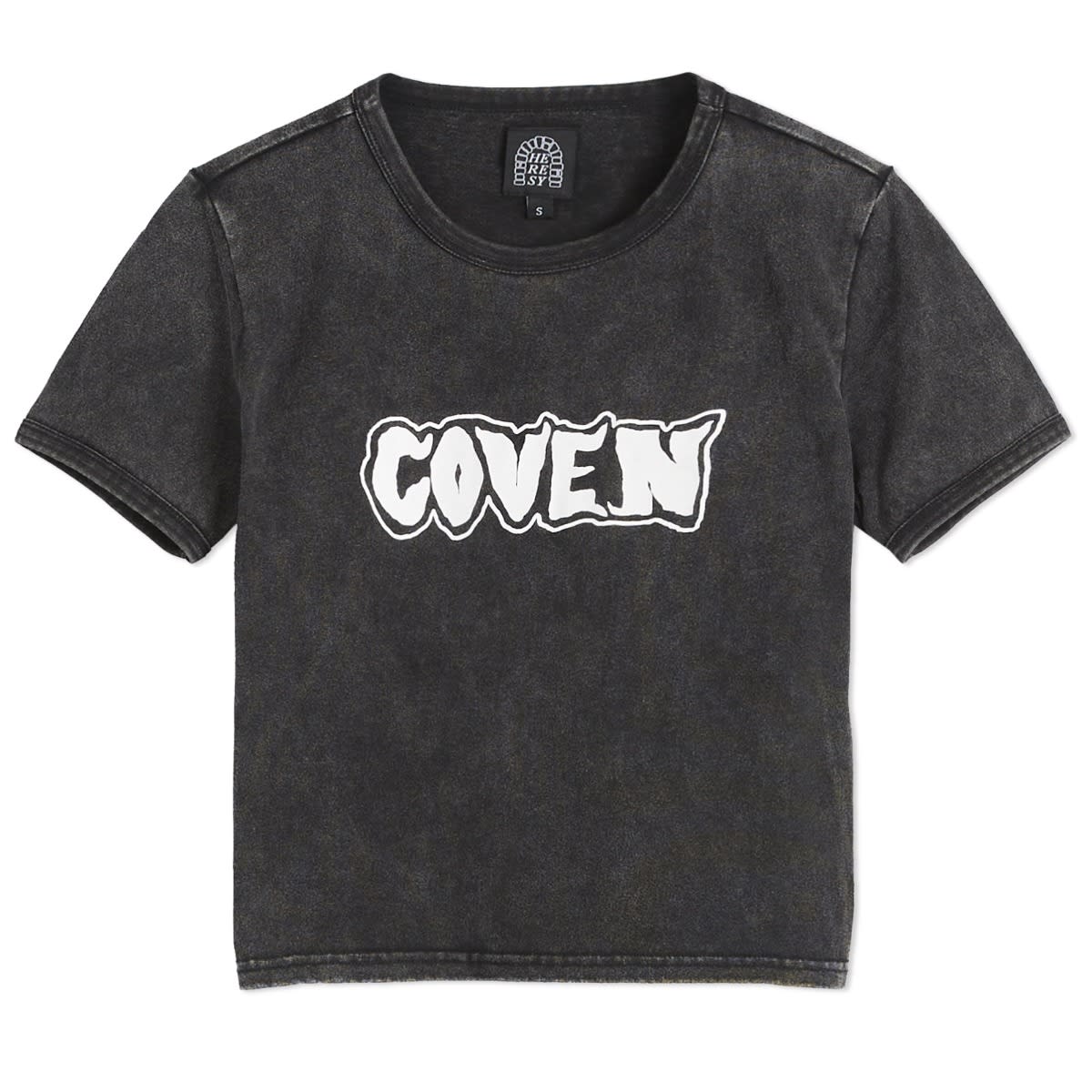 Съкратен топ Heresy Coven Baby T-Shirt Ash Сиво | HAW24-T11-ASH, 0