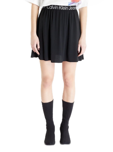 Пола CALVIN KLEIN Logo Elastic Mini Skirt Черно | J20J221512 BEH