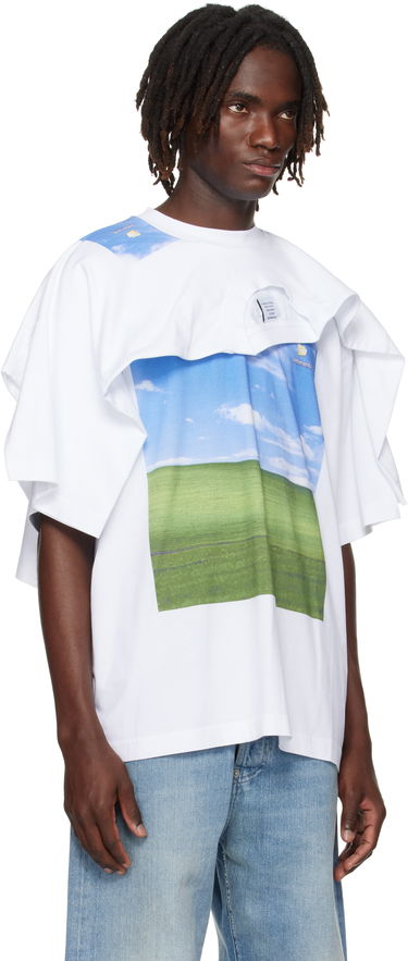 Тениска VETEMENTS Vetements Desktop Double Layered T-Shirt Бяло | UH76TR770W, 4