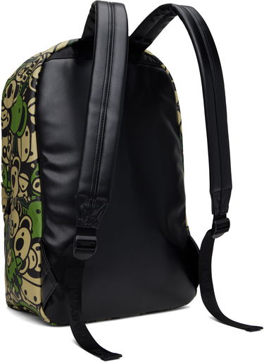 Раница BAPE A Bathing Ape Faux Leather Large Backpack Зелено | 0MXBGW4272XXO, 2