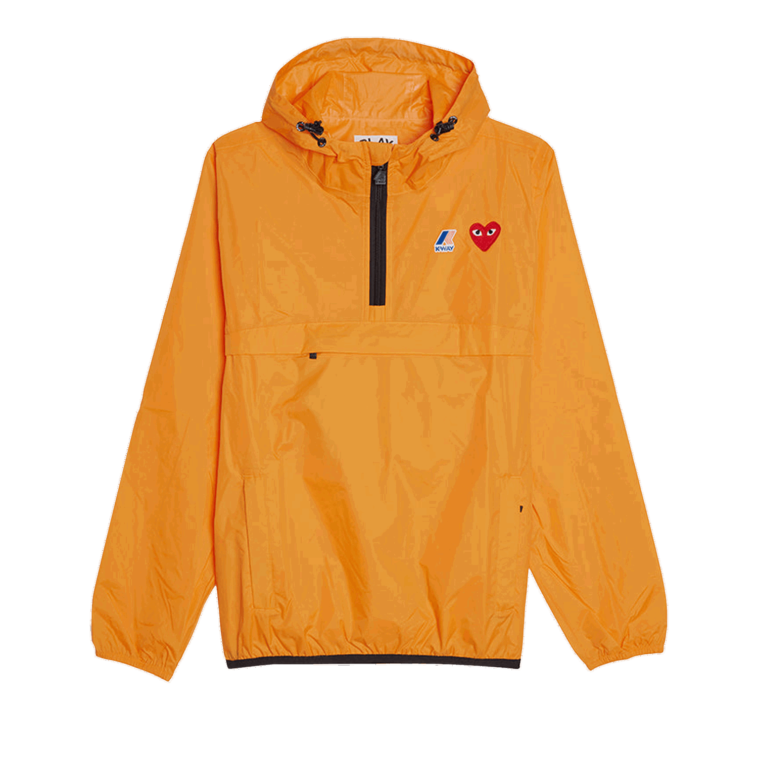 Ветровка Comme des Garçons PLAY x K-Way Half Zip Hooded Jacket Оранжево
 | AZ J502 051 1, 0