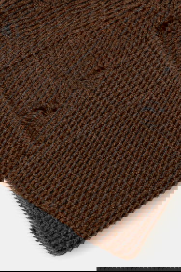 Шапка Maison Margiela MM6 Maison Margiela Logo Patch Beanie Кафяво | SH0TB0001 M13138, 4