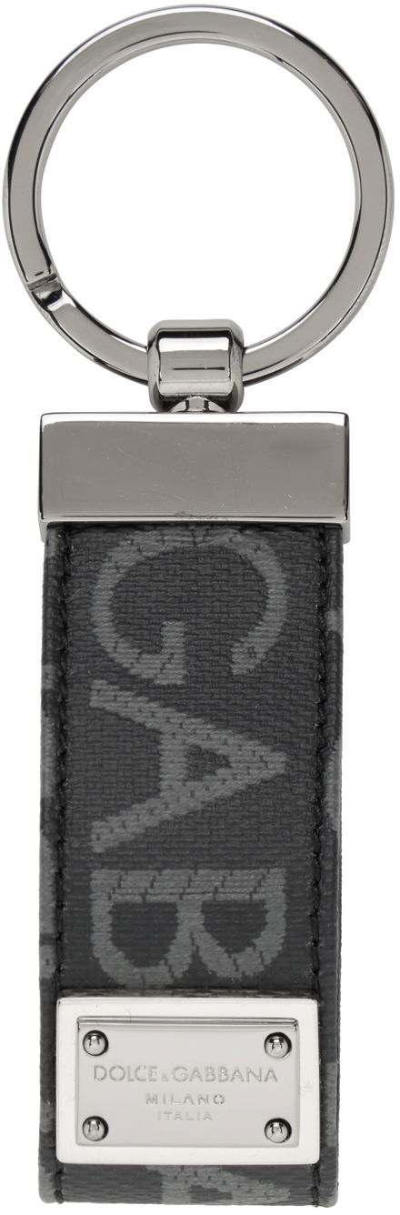 Ключодържатели Dolce & Gabbana Black Jacquard Keychain Черно | BP1371AJ705, 0