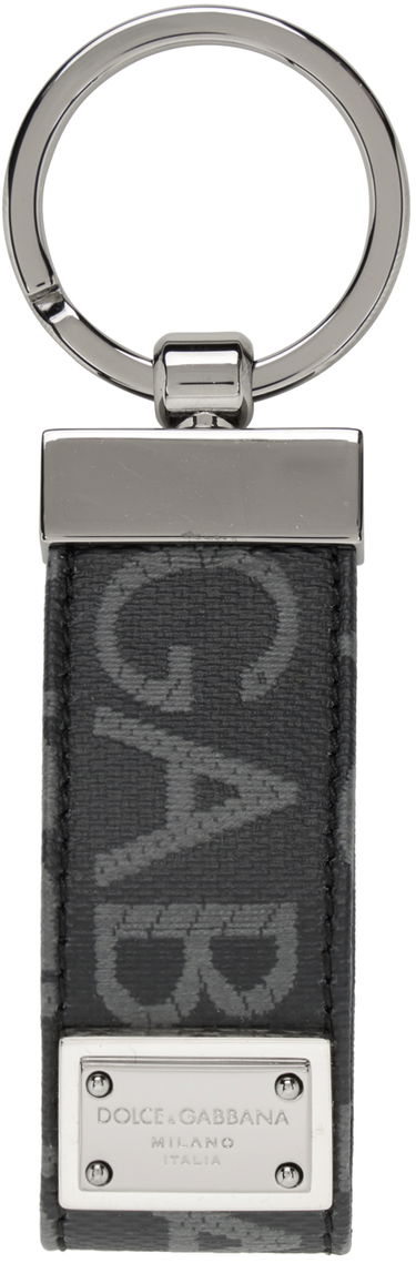 Ключодържатели Dolce & Gabbana Black Jacquard Keychain Черно | BP1371AJ705, 0