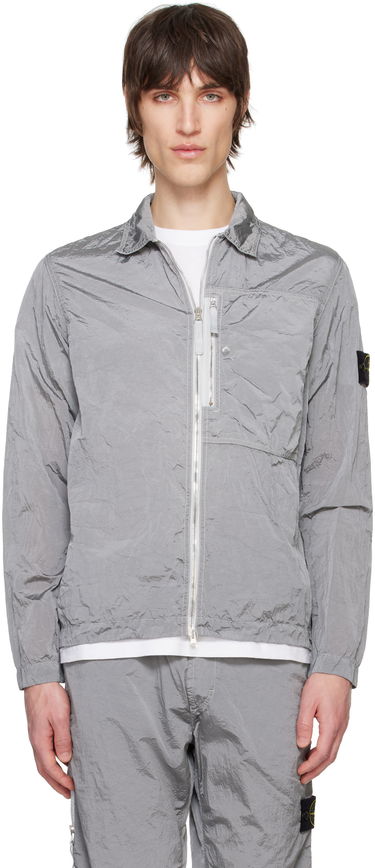 Ветровка Stone Island Stone Island Regenerated Nylon Metal ECONYL Overshirt Сиво | K1S15 1200005 S0019, 0