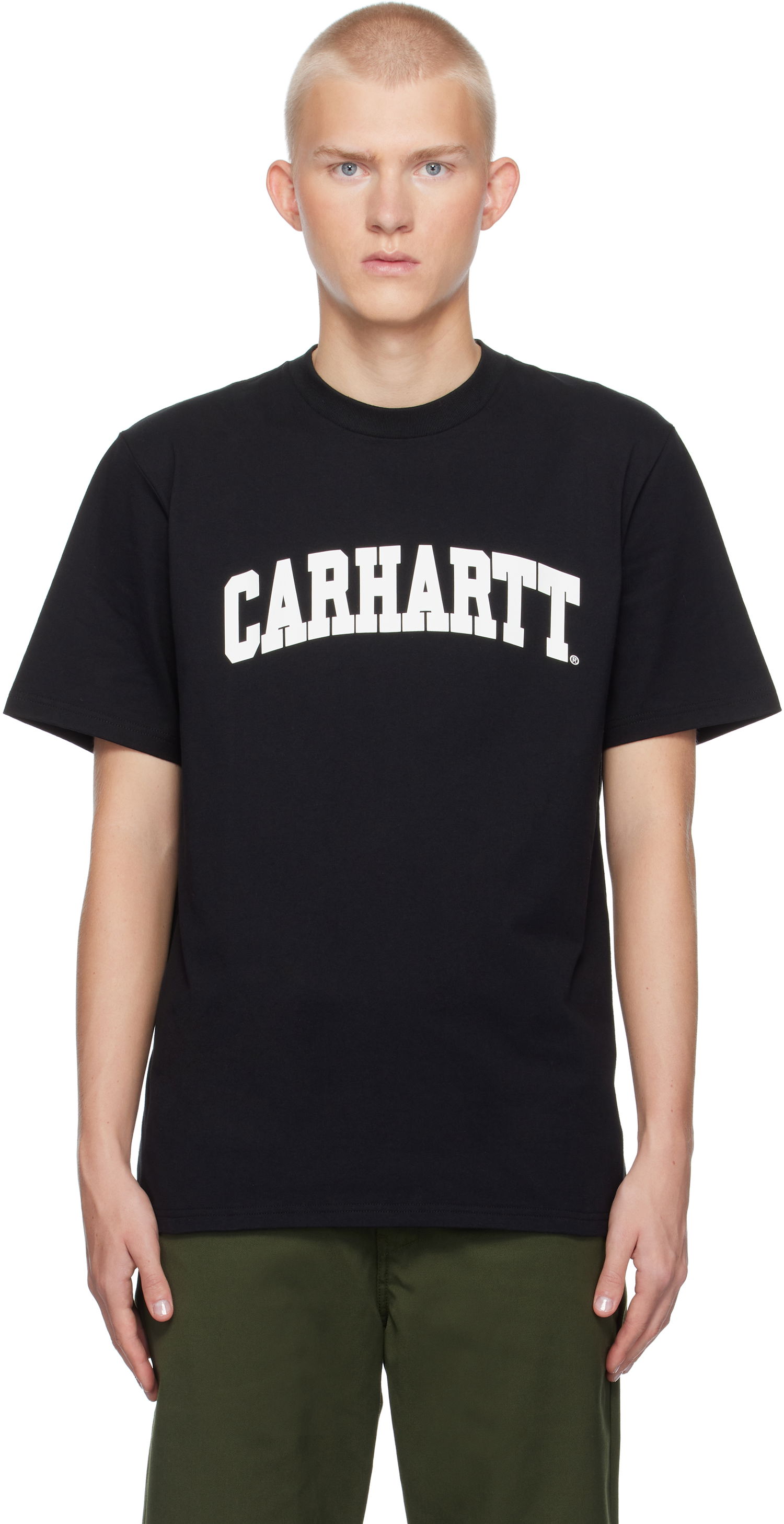 Тениска Carhartt WIP Black University T-Shirt Черно | I034851, 0