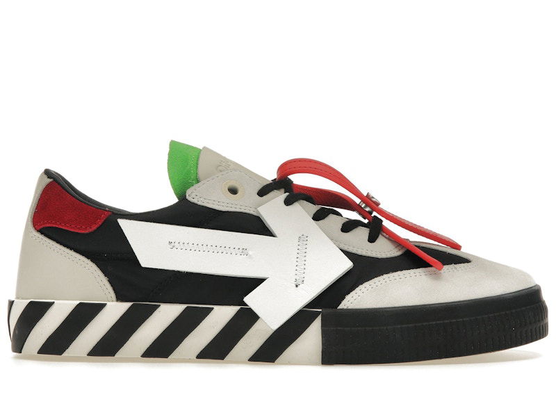 Кецове и обувки Off-White Floating Arrow Vulcanized Low Black Green Red Зелено | OMIA232S23LEA0010301, 0