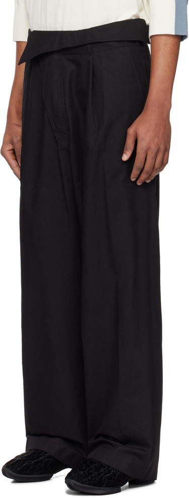 Панталони KIKO KOSTADINOV Kiko Kostadinov Navin Wide Leg Trousers Черно | KKSS25T01-177, 3