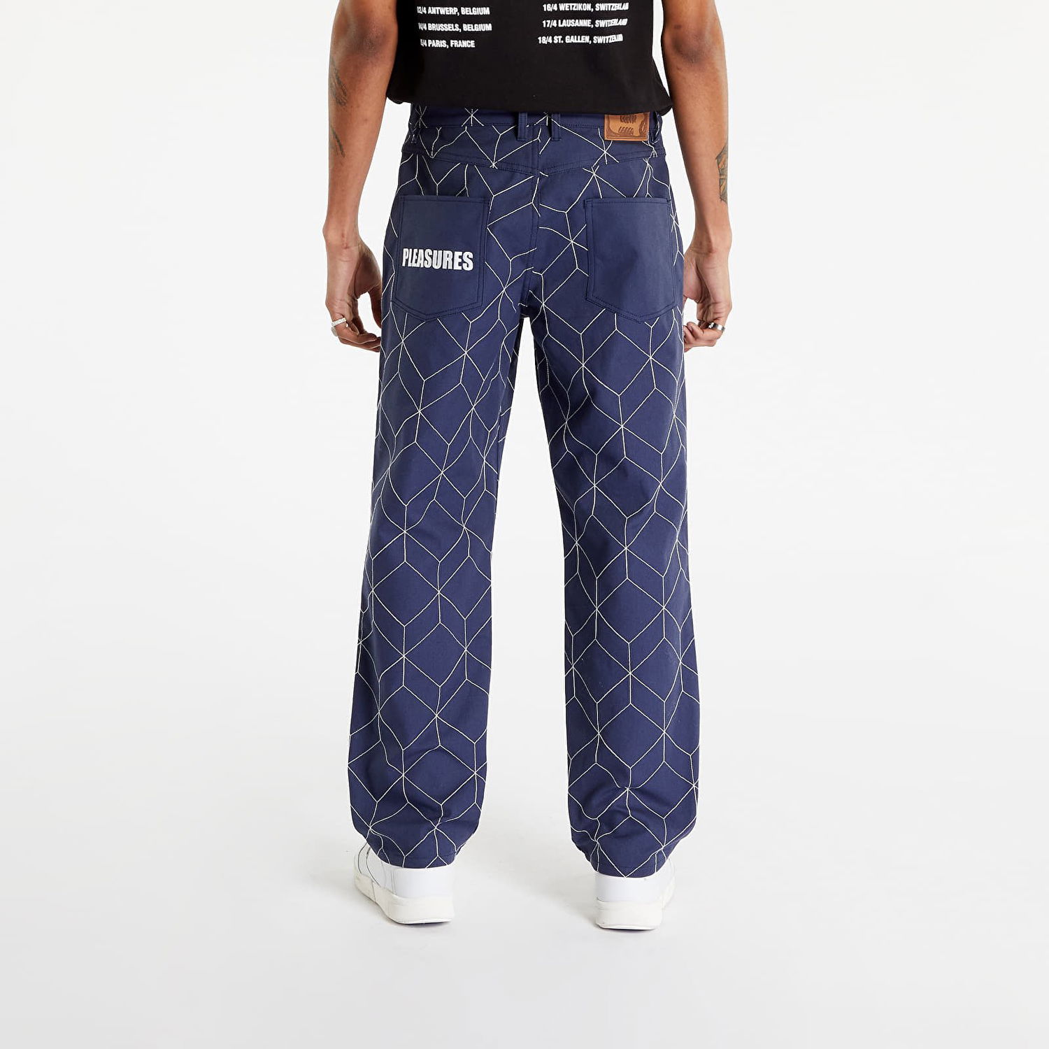 Панталони Pleasures Vocal Utility Pant Тъмно синьо | P23SP035 NAVY, 1