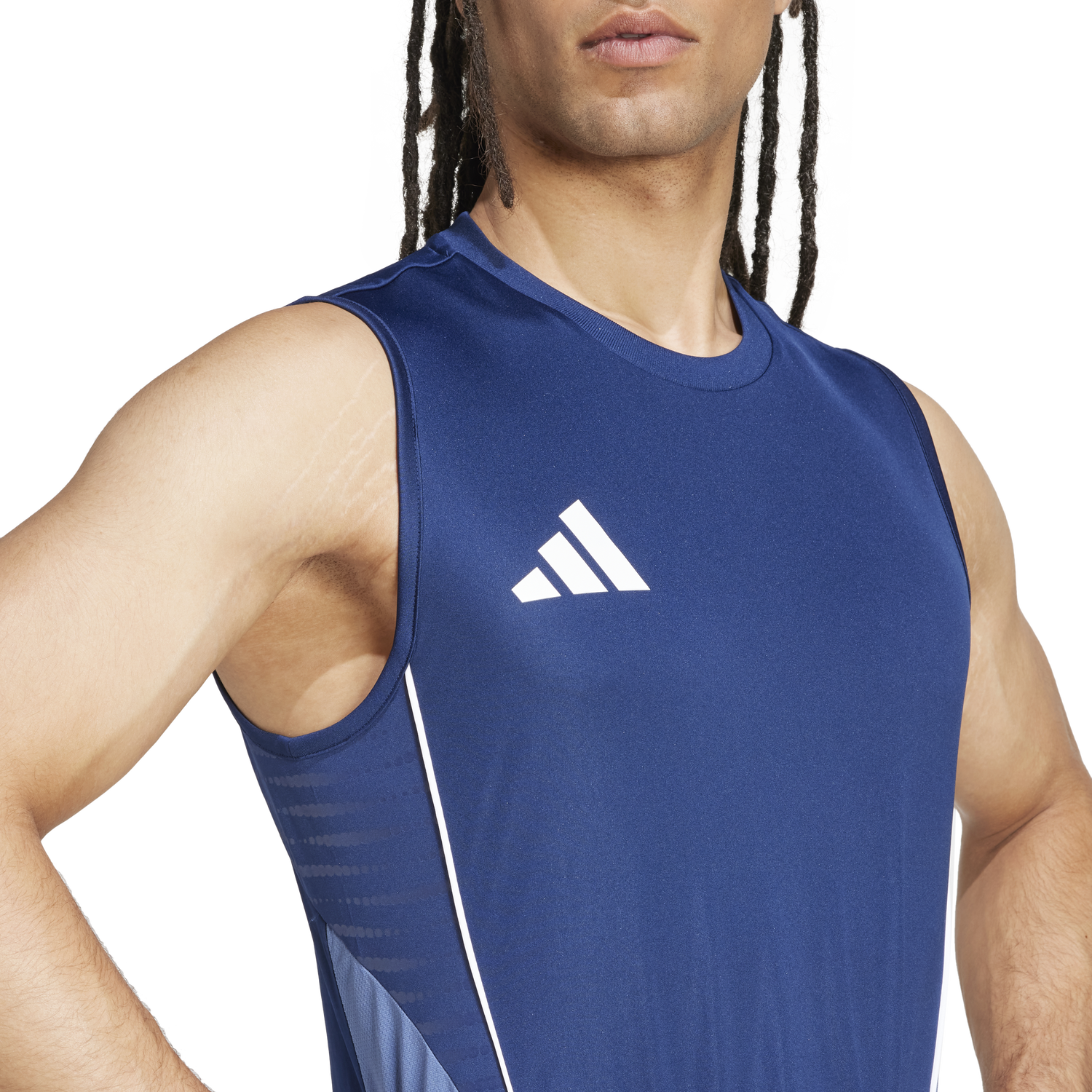 Потник adidas Originals Adidas Tiro 25 Sleeveless Jersey Синьо | ji6553, 1