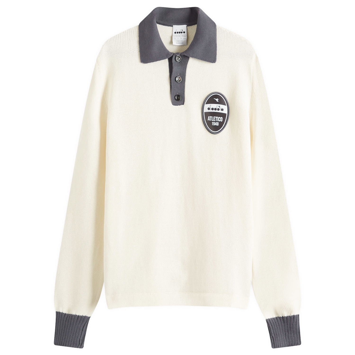 Пуловер Diadora Diadora Legacy Long Sleeve Polo Бяло | 502-181669-20039, 0